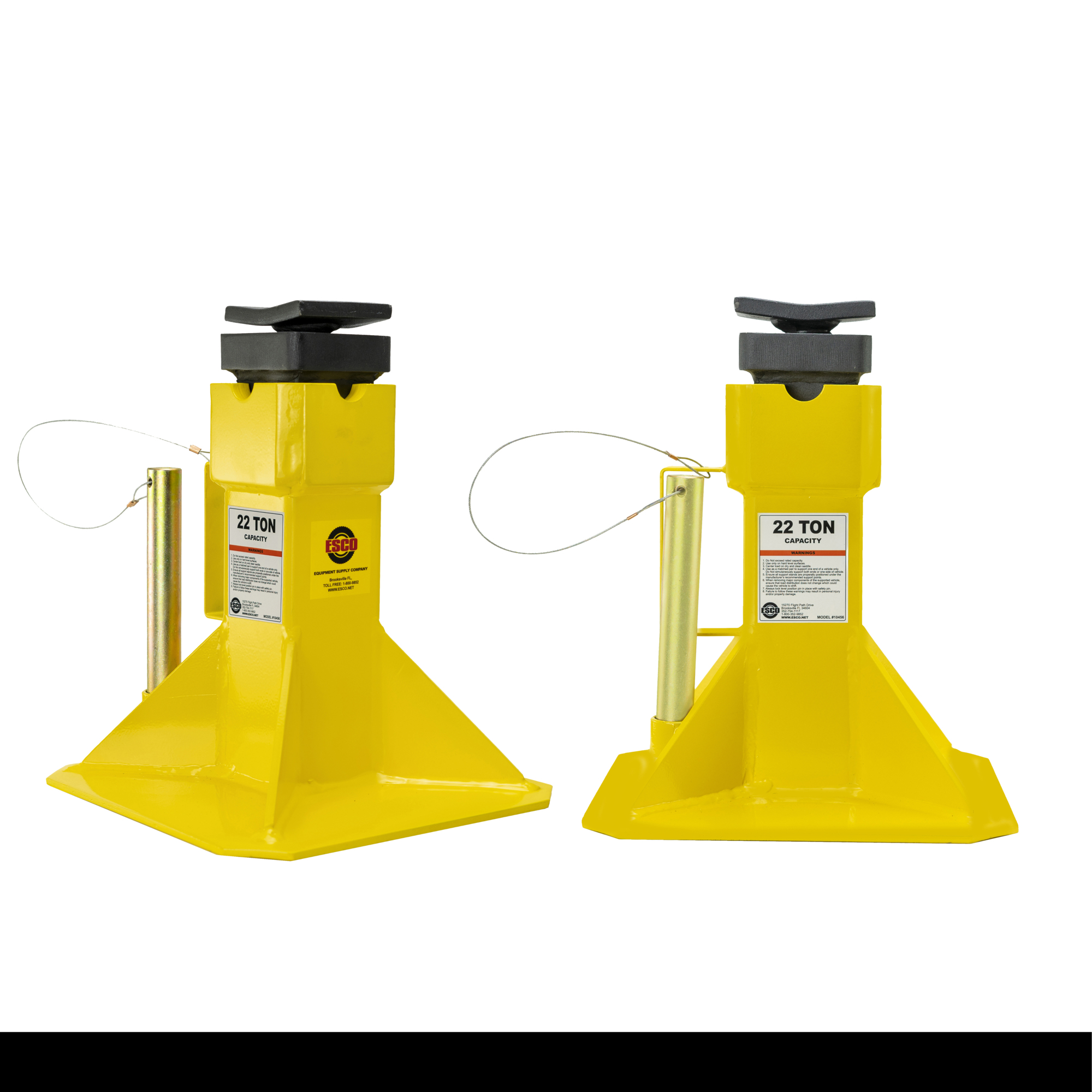 22 Ton Jack Stand Pair with Adjustable saddle
